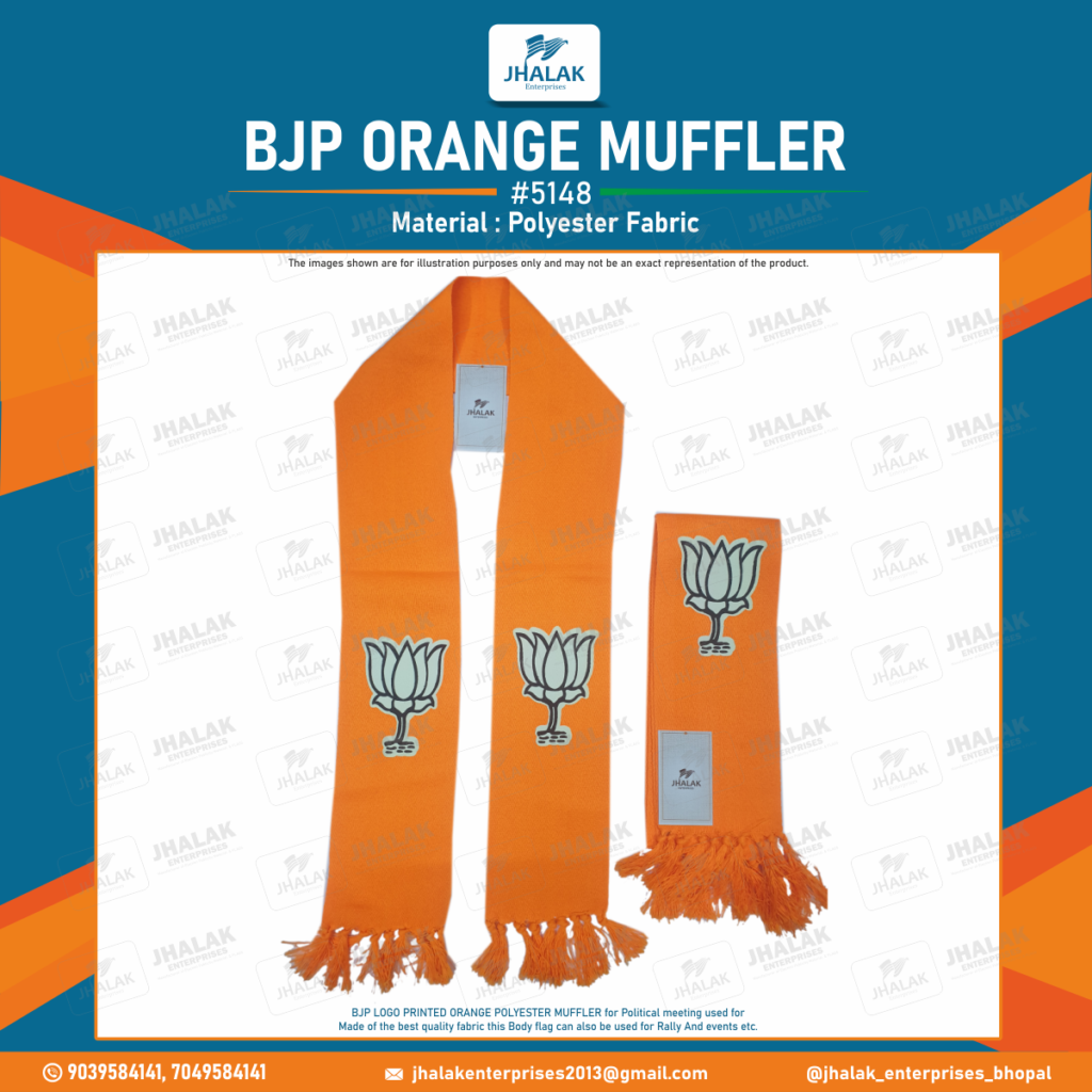 bjp orange muffler